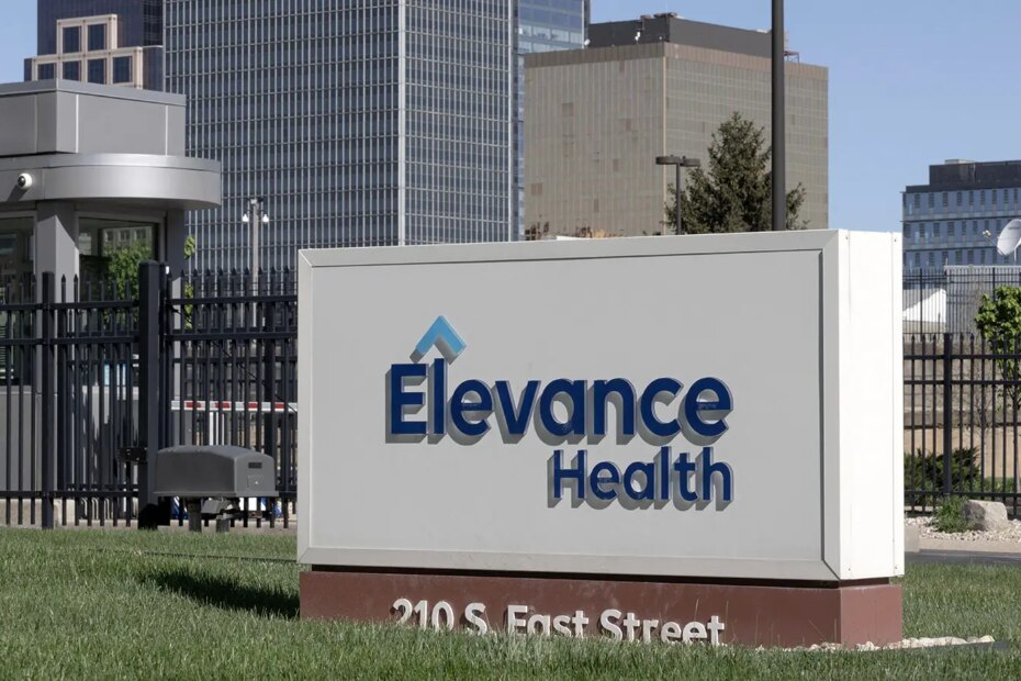 A photo of Elevance Health headquarters in Indianapolis, Indiana.