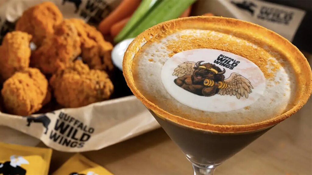 Protein Won’t Solve Our Nutrition Problem An advertisement for the Buffalo Wild Wings Espresso Proteini beverage.
