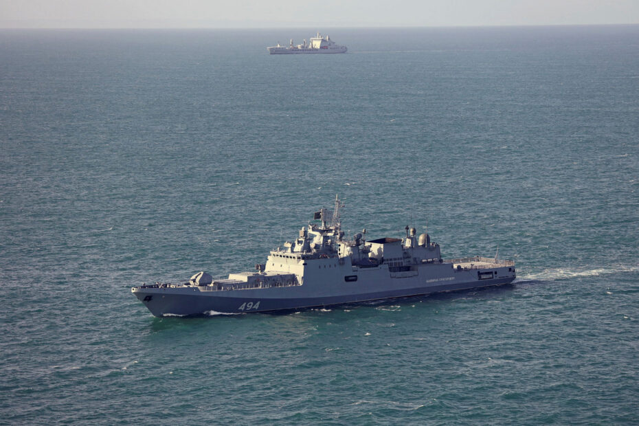 Russian Warship Fires Warning Shots Near British Yacht