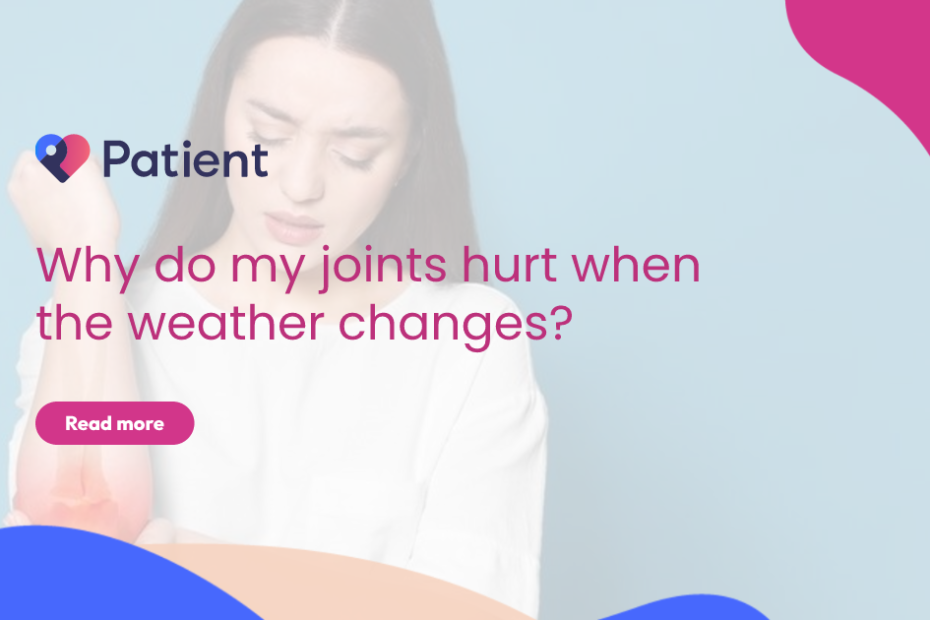 Can the weather changing cause joint pain?