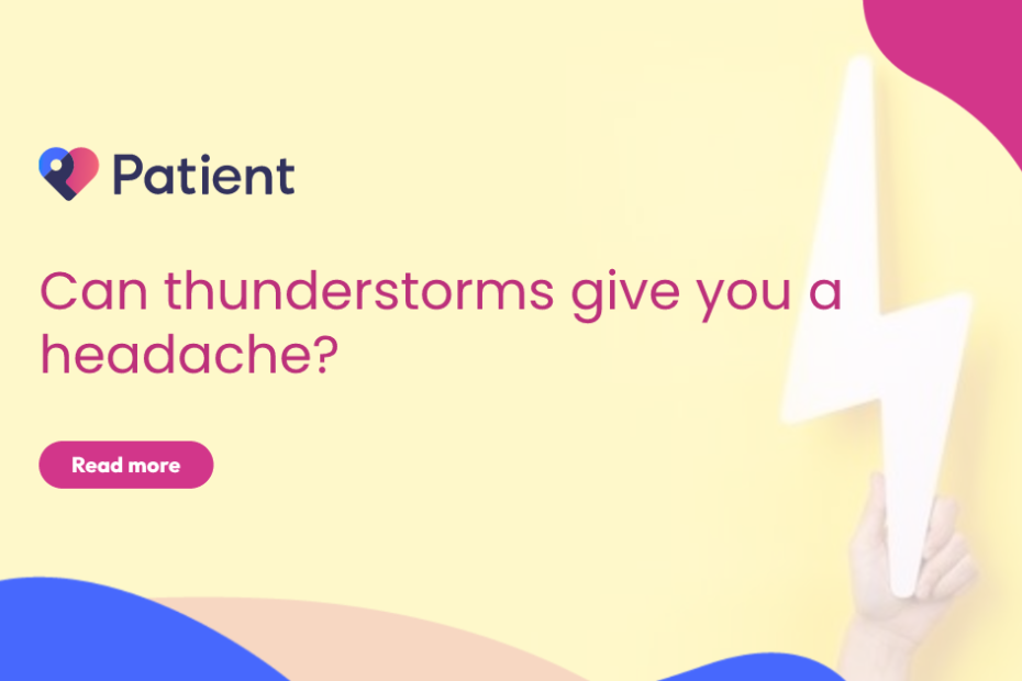 Can thunderstorms give you a headache?