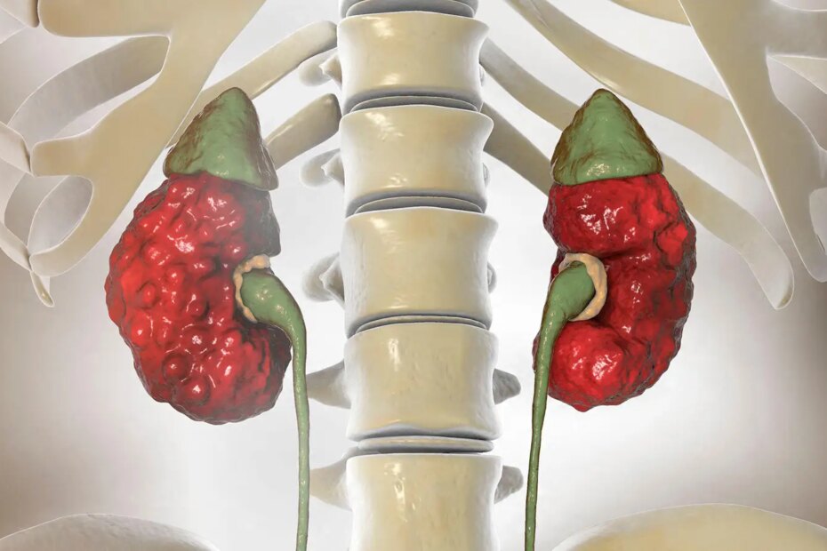 A computer rendering of chronic kidney disease.