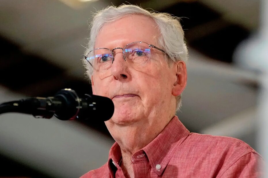 A photo of Mitch McConnell.