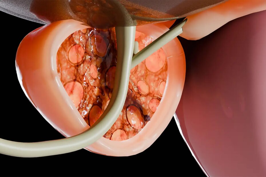 A computer rendering of prostate cancer.