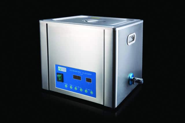 BrandMax Tri-Clean Ultrasonic Cleaners use high-frequency sound waves to create cavitation bubbles in a cleaning solution.