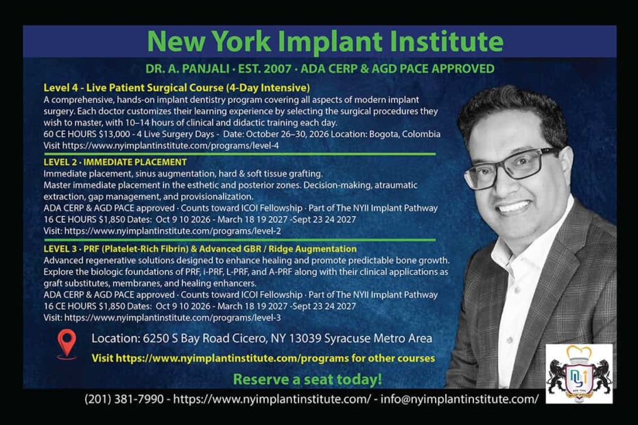 New York Implant Institute Plans Live Patient Surgery Courses