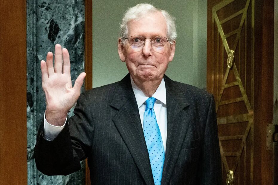 A photo of Sen. Mitch McConnell.